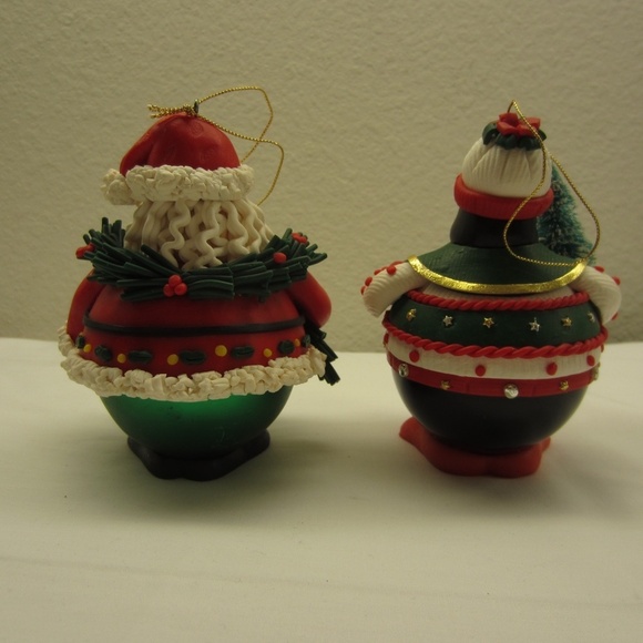Vintage Traditions collectible Christmas Characters -Chubby Santa & Penguin - Picture 4 of 13